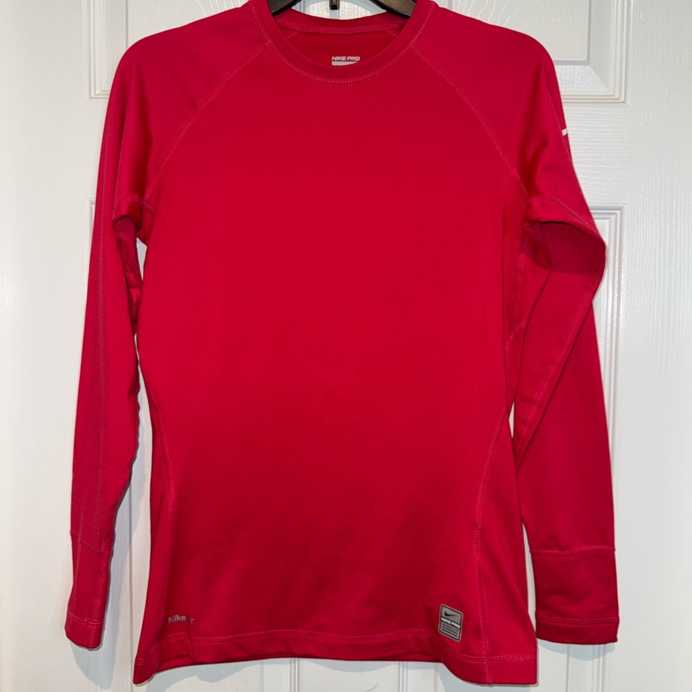 Nike Red Crewneck Sweater Athletic Fit